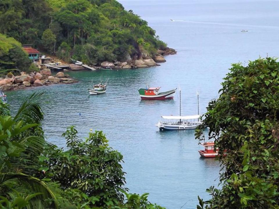 Deck Da Villa Pousada Ubatuba Luaran gambar