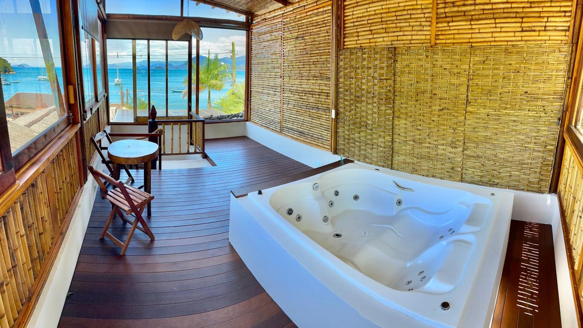 Deck Da Villa Pousada Ubatuba Luaran gambar
